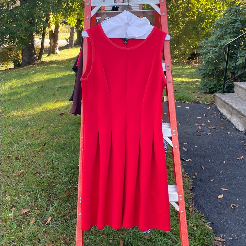 Ann Taylor Vibrant Red Dress